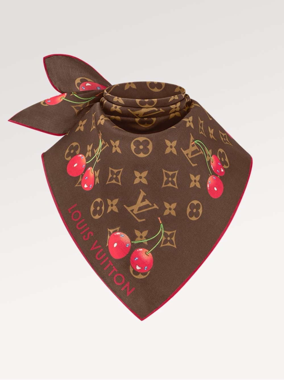 LV × TM Monogram Cerise Square 55 - Picture 8 of 9